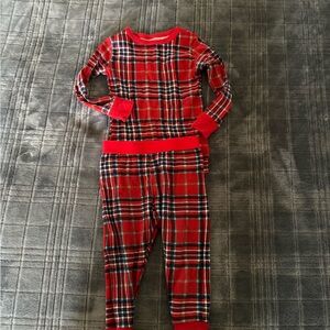 Wondershop Red Plaid Kids Pajama Set